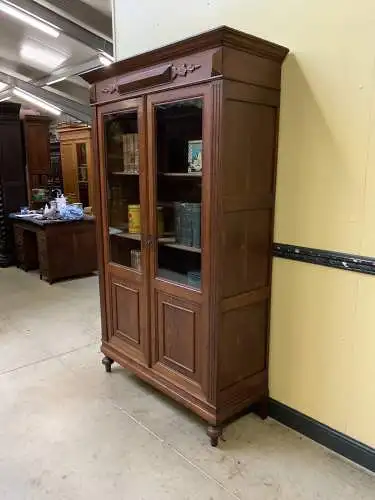 Antiker Jugendstil Bücherschrank, Vitrine,  - Lieferung möglich!