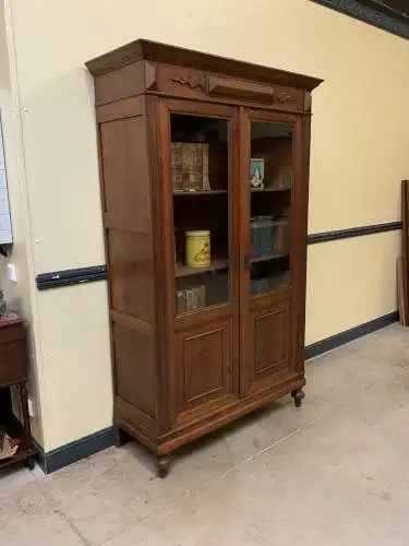 Antiker Jugendstil Bücherschrank, Vitrine,  - Lieferung möglich!