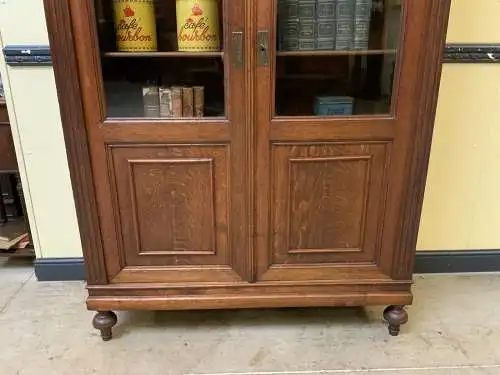 Antiker Jugendstil Bücherschrank, Vitrine,  - Lieferung möglich!