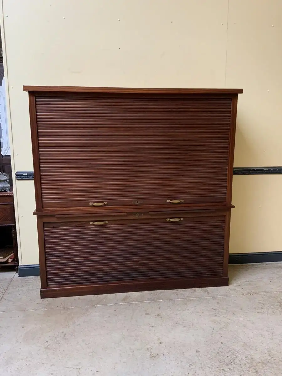 Antiker sensationeller Art Deco Rolladen Archiv Schrank - Lieferung möglich! 1