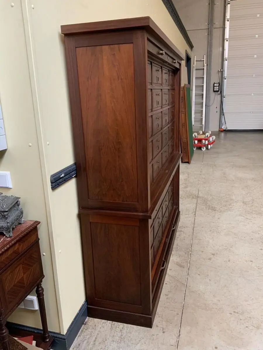 Antiker sensationeller Art Deco Rolladen Archiv Schrank - Lieferung möglich! 14
