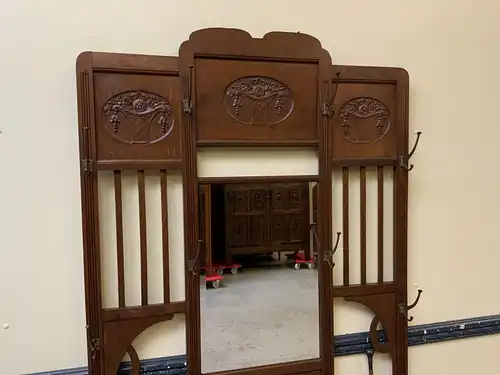 Antike Jugendstil Garderobe mit Schrank und Schub -Traumhaft- Lieferung möglich!