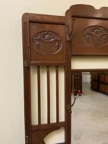 Antike Jugendstil Garderobe mit Schrank und Schub -Traumhaft- Lieferung möglich!