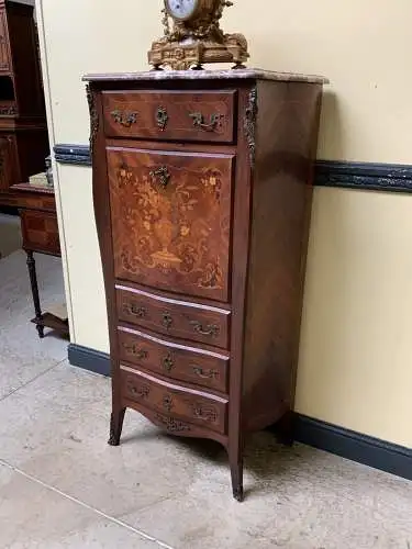 Antiker Jugendstil Sekretär, Vertiko, Intarsien - Lieferung möglich!