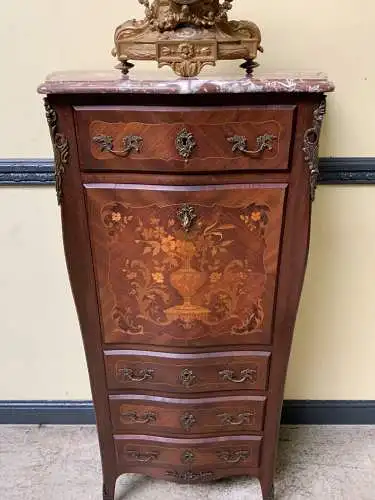 Antiker Jugendstil Sekretär, Vertiko, Intarsien - Lieferung möglich!