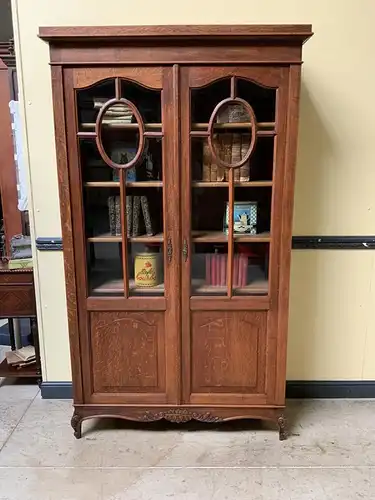 Antiker Jugendstil Bücherschrank, Vitrine, Traumhaft  - Lieferung möglich!