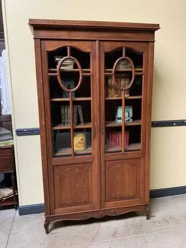 Antiker Jugendstil Bücherschrank, Vitrine, Traumhaft  - Lieferung möglich!