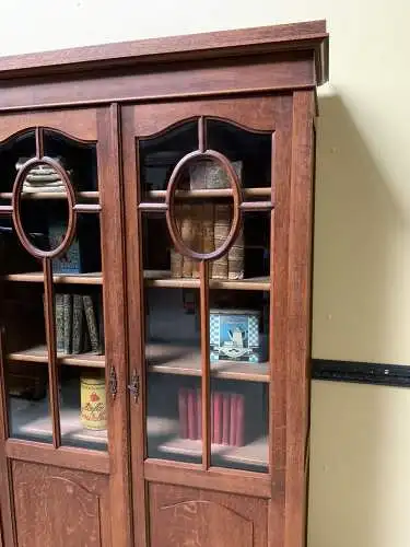 Antiker Jugendstil Bücherschrank, Vitrine, Traumhaft  - Lieferung möglich!