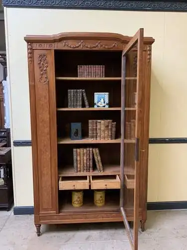 Antiker sensationeller Jugendstil Bücherschrank, Vitrine - Lieferung möglich!