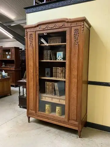 Antiker sensationeller Jugendstil Bücherschrank, Vitrine - Lieferung möglich!