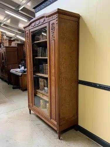 Antiker sensationeller Jugendstil Bücherschrank, Vitrine - Lieferung möglich!