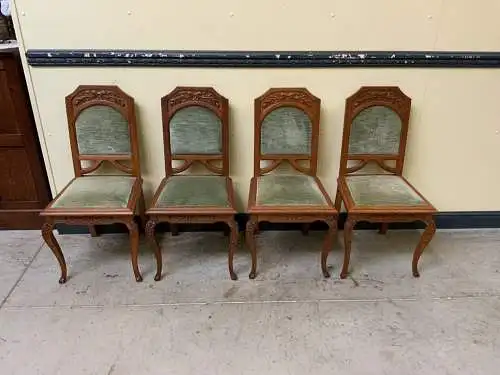 4 antike traumhafte Jugendstil Stühle Art Nouveau - Lieferung möglich!