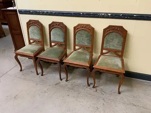 4 antike traumhafte Jugendstil Stühle Art Nouveau - Lieferung möglich!