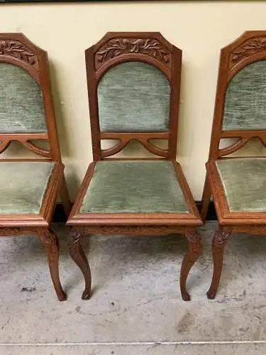 4 antike traumhafte Jugendstil Stühle Art Nouveau - Lieferung möglich!