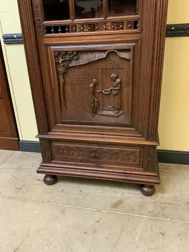 Antiker bretonischer Bücherschrank, Vitrine - traumhaft schön - Lieferung mögl.