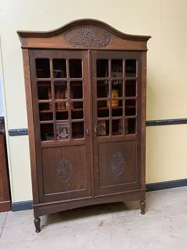 Antiker traumhafter Jugendstil Bücherschrank, Vitrine, - Lieferung möglich!