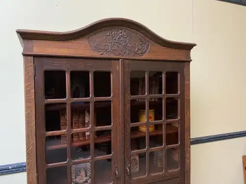 Antiker traumhafter Jugendstil Bücherschrank, Vitrine, - Lieferung möglich!