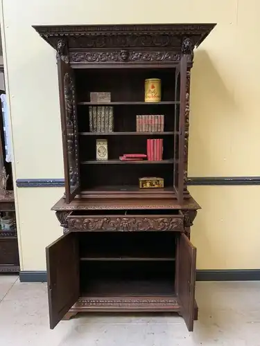 Antikes monumentales neorenaissance Prunk Buffet, Bücherschrank - Lief. mögl.!