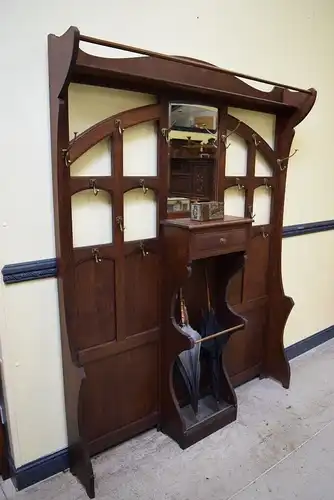 Antike Jugendstil Garderobe, Art Nouveau - Lieferung möglich!