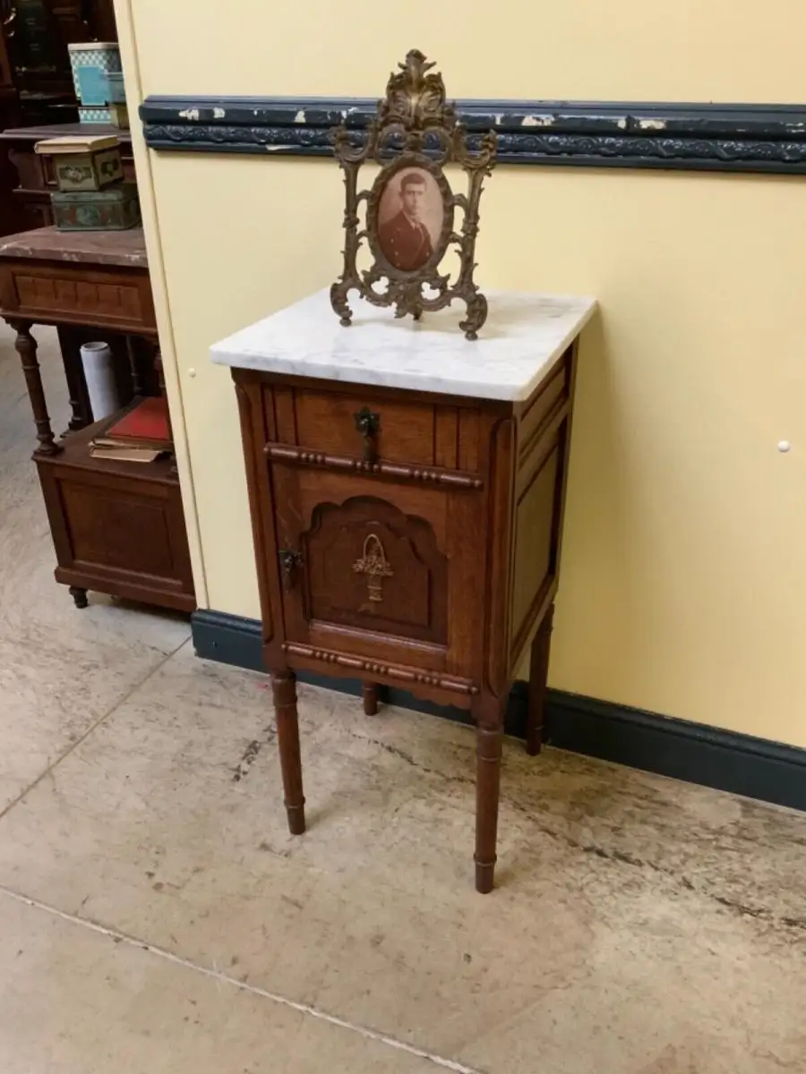 Antiker Jugendstil Nachtschrank, Vertiko -Lieferung möglich! 2