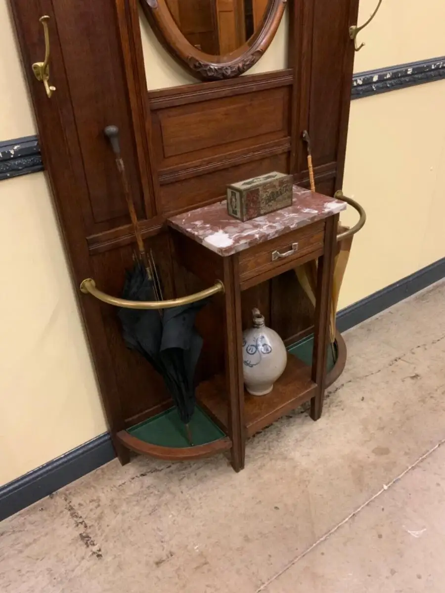 Antike Jugendstil Garderobe mit Schubfach - Traumhaft - Lieferung möglich! 7