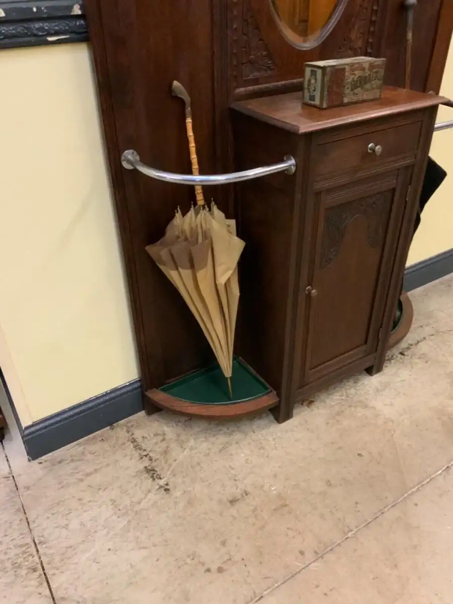 Antike Art Deco Garderobe mit Schrank und Schub - Traumhaft - Lieferung möglich! 10
