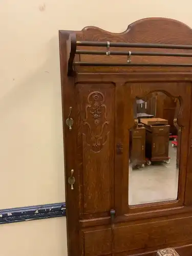 Antike Jugendstil Garderobe mit Schrank  - Lieferung möglich!