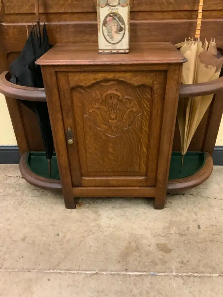 Antike Jugendstil Garderobe mit Schrank  - Lieferung möglich! 15