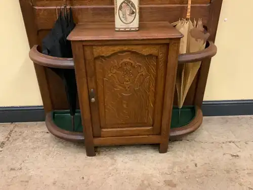 Antike Jugendstil Garderobe mit Schrank  - Lieferung möglich!