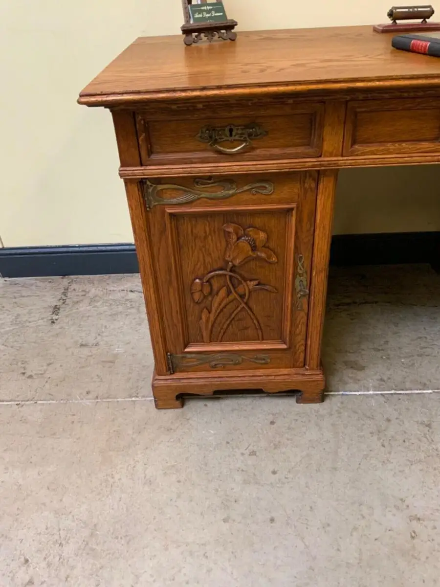 Antiker Jugendstil Schreibtisch, Art Nouveau - Traumhaft -  Lieferung möglich! 10