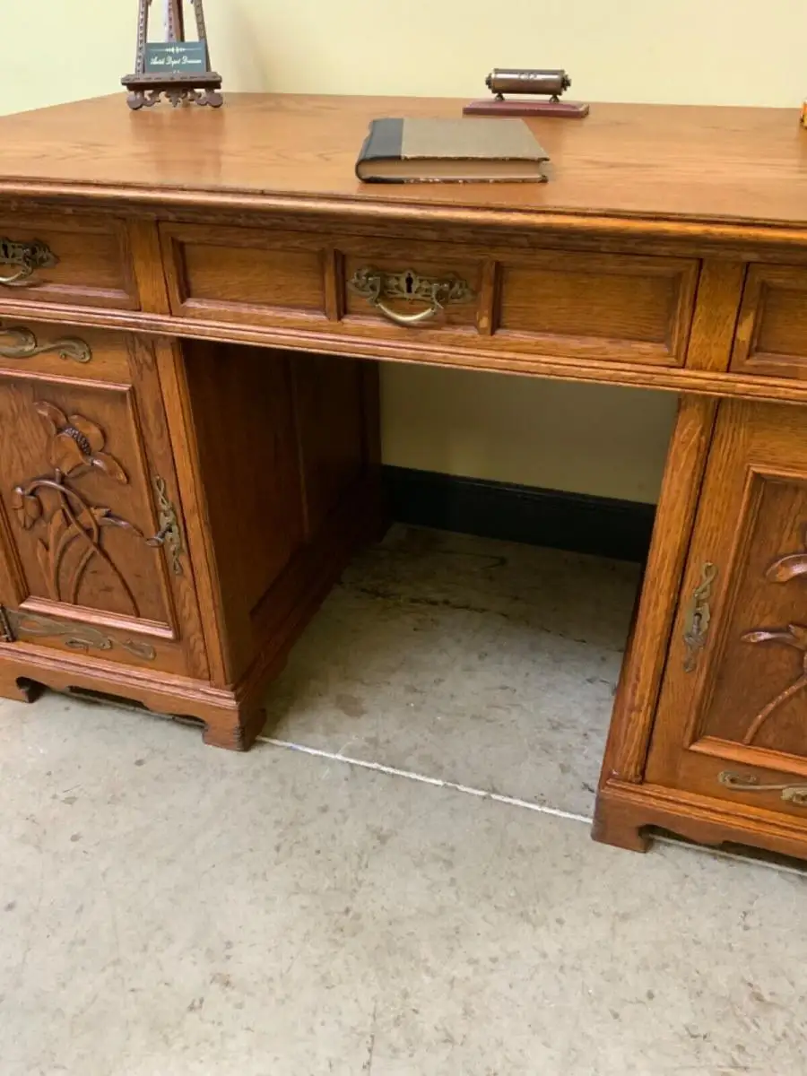 Antiker Jugendstil Schreibtisch, Art Nouveau - Traumhaft -  Lieferung möglich! 12