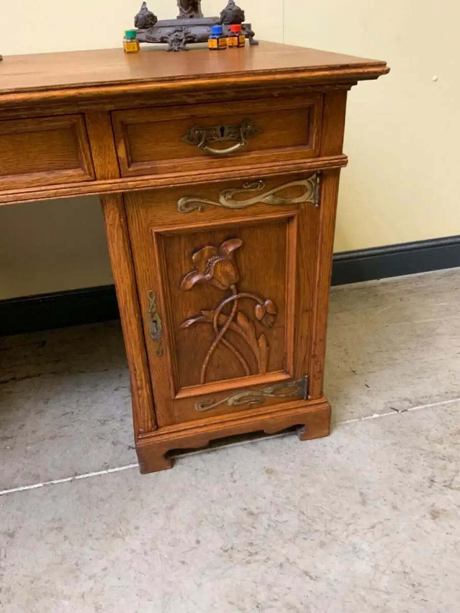 Antiker Jugendstil Schreibtisch, Art Nouveau - Traumhaft -  Lieferung möglich! 13