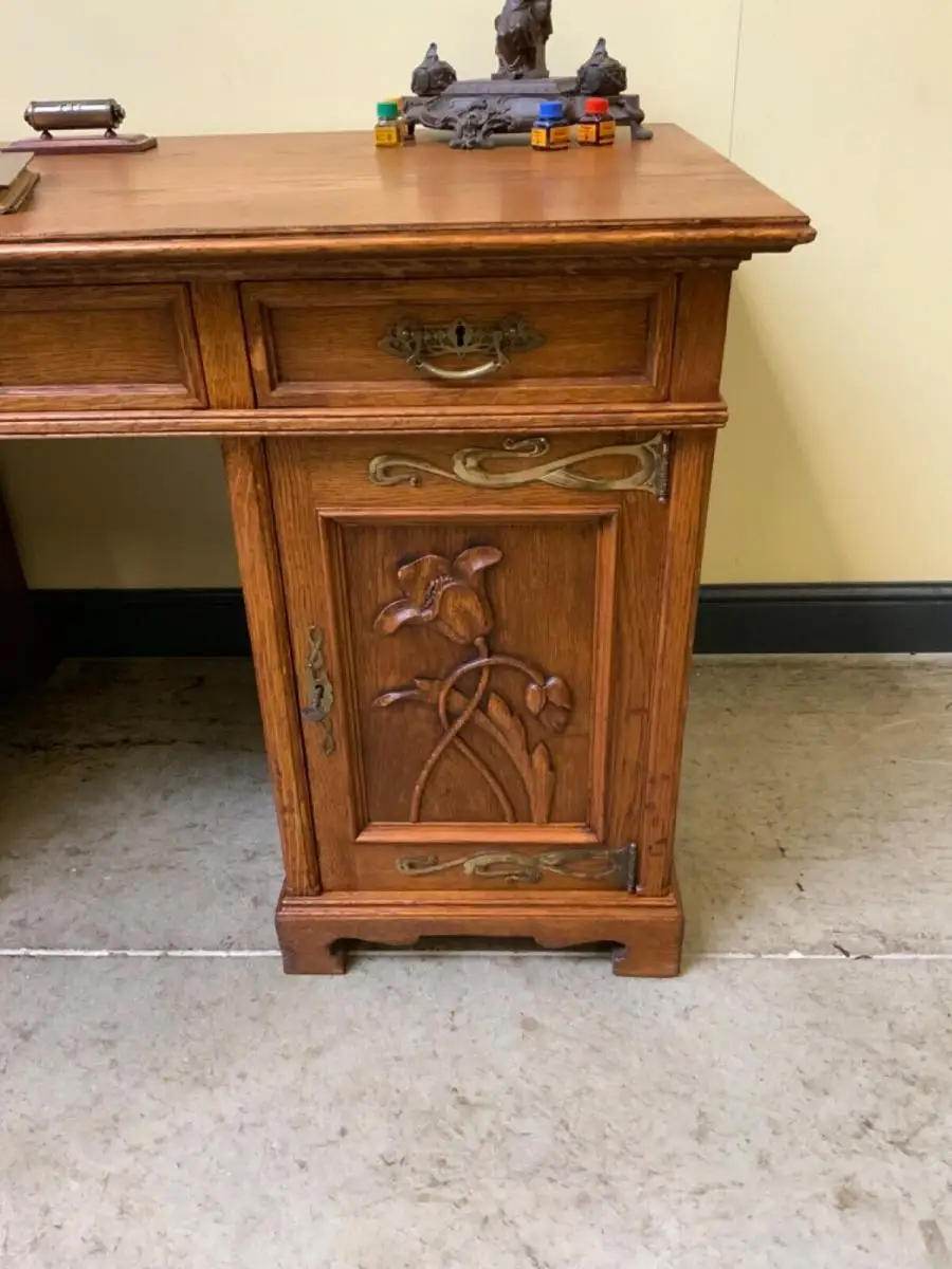 Antiker Jugendstil Schreibtisch, Art Nouveau - Traumhaft -  Lieferung möglich! 14