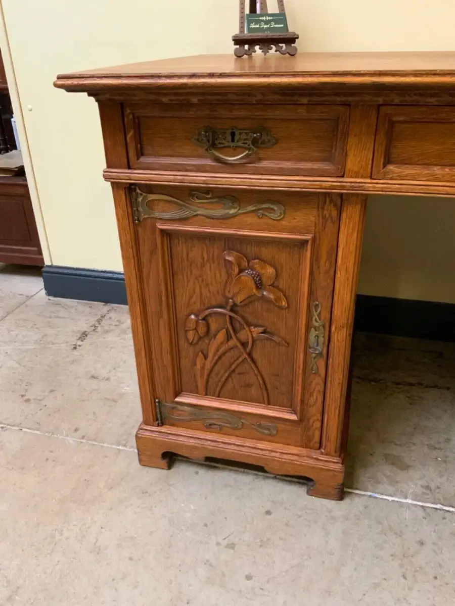 Antiker Jugendstil Schreibtisch, Art Nouveau - Traumhaft -  Lieferung möglich! 15