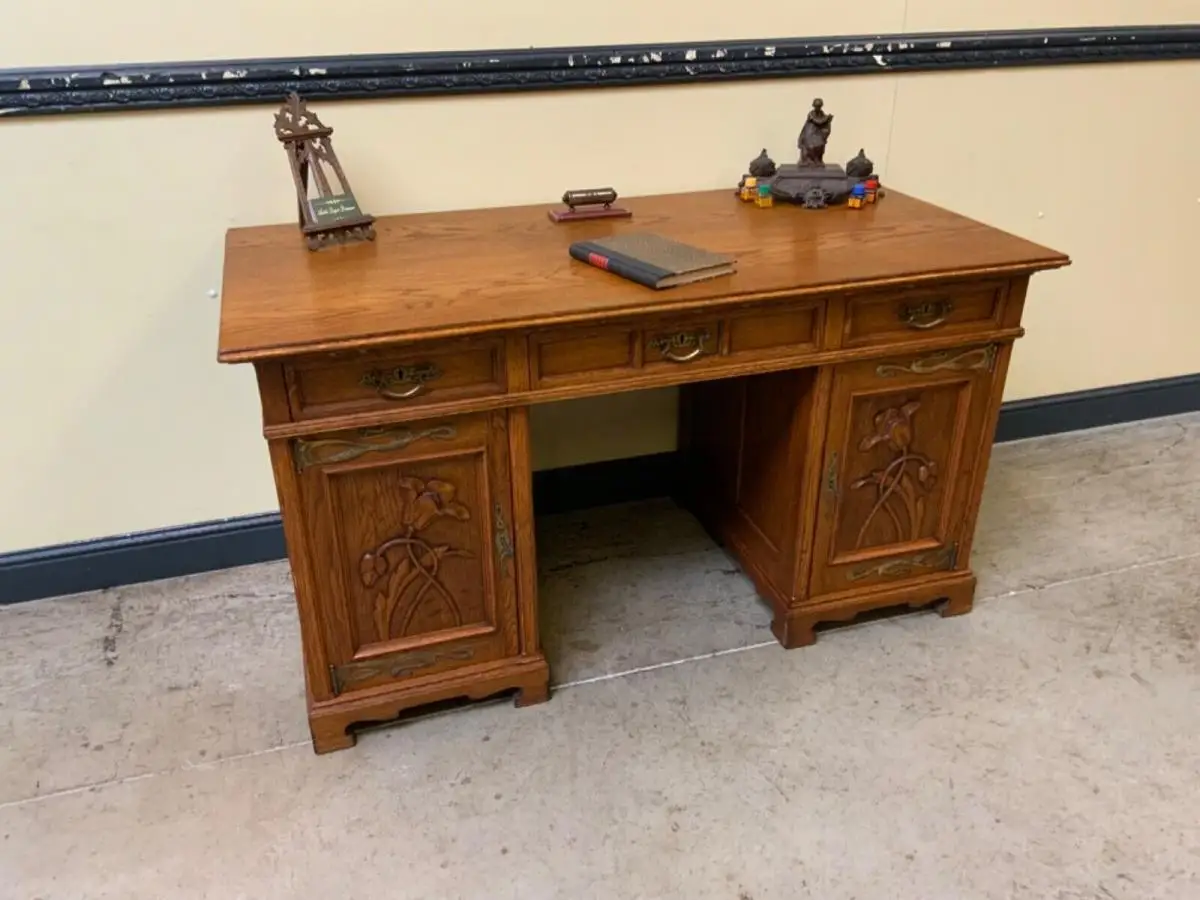 Antiker Jugendstil Schreibtisch, Art Nouveau - Traumhaft -  Lieferung möglich! 2