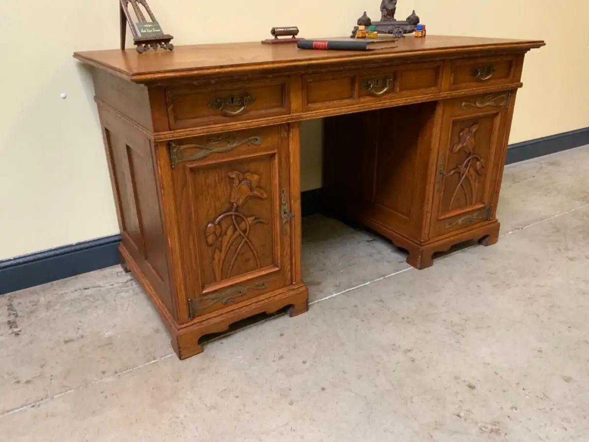 Antiker Jugendstil Schreibtisch, Art Nouveau - Traumhaft -  Lieferung möglich! 8