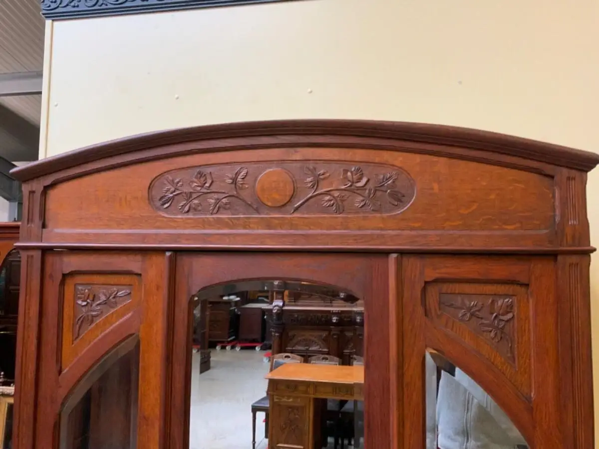 Antiker Jugendstil Kleiderschrank - Traumhaft  - Lieferung möglich! 13