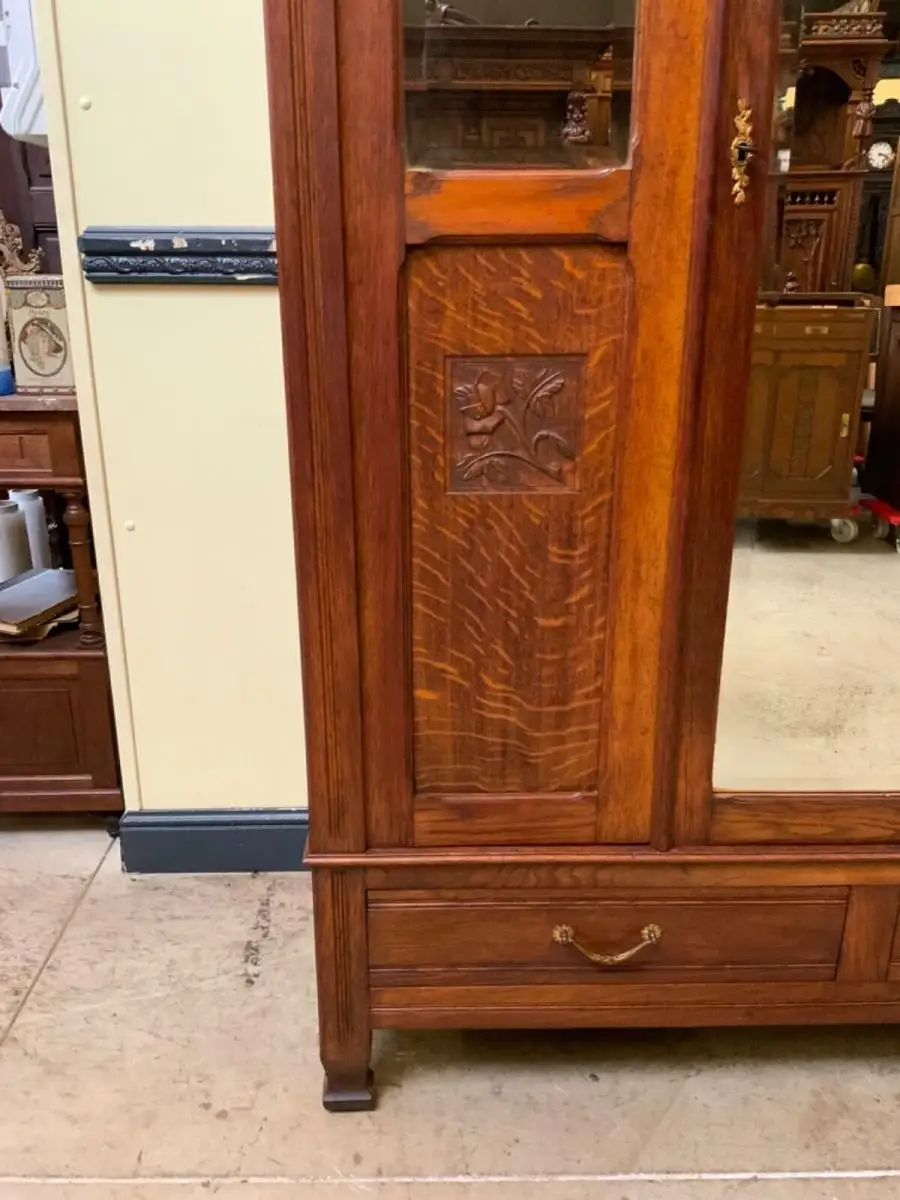 Antiker Jugendstil Kleiderschrank - Traumhaft  - Lieferung möglich! 15