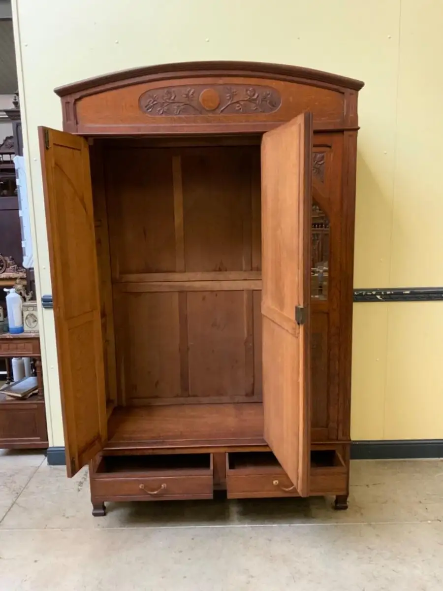 Antiker Jugendstil Kleiderschrank - Traumhaft  - Lieferung möglich! 16