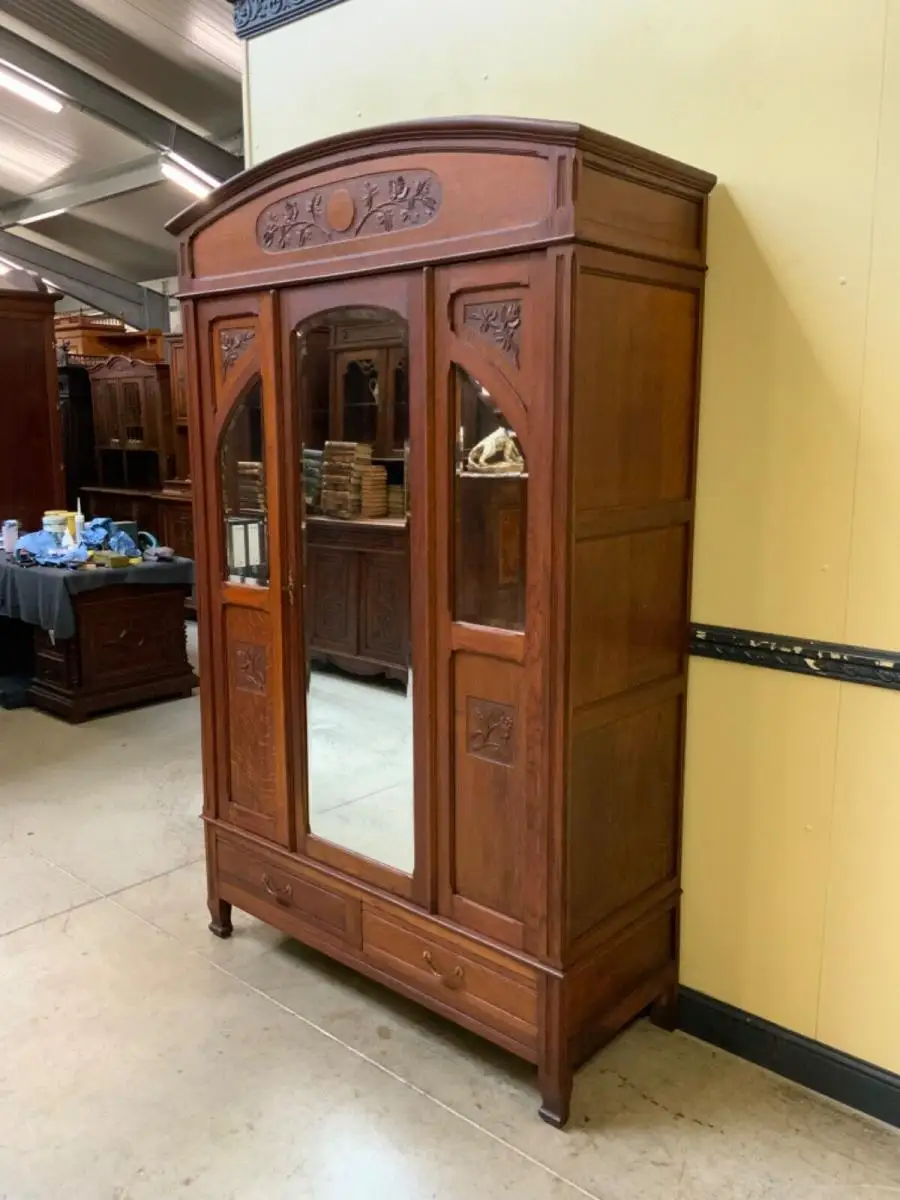 Antiker Jugendstil Kleiderschrank - Traumhaft  - Lieferung möglich! 3