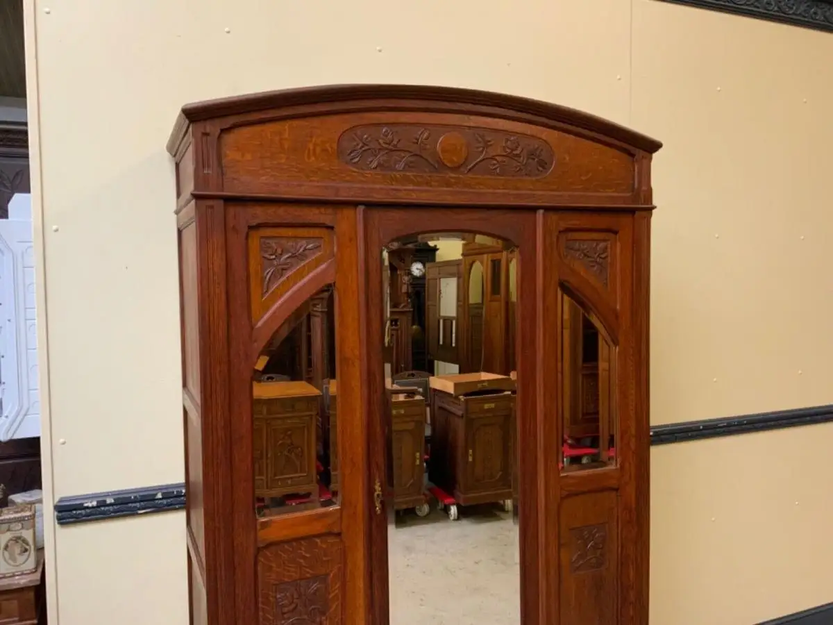 Antiker Jugendstil Kleiderschrank - Traumhaft  - Lieferung möglich! 6
