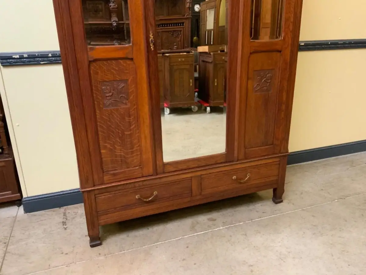 Antiker Jugendstil Kleiderschrank - Traumhaft  - Lieferung möglich! 7