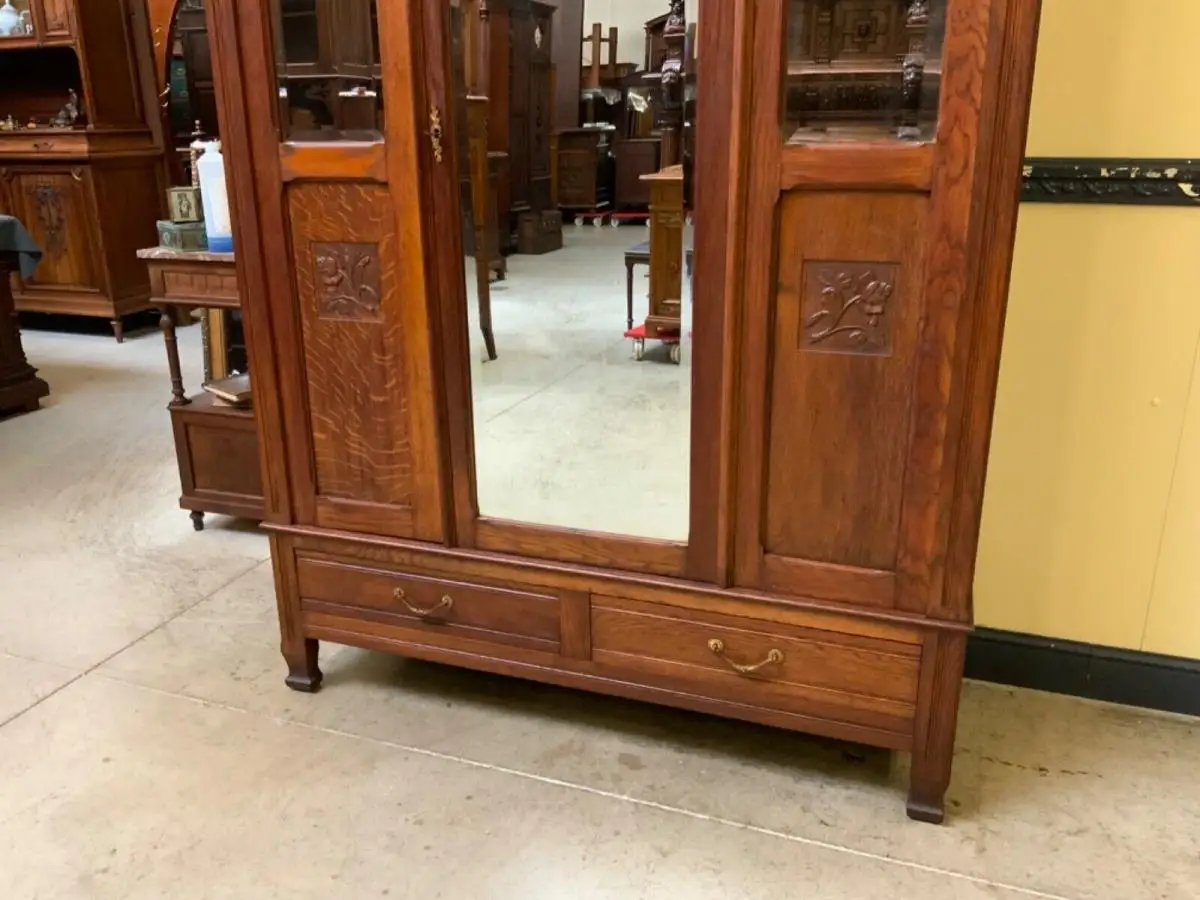 Antiker Jugendstil Kleiderschrank - Traumhaft  - Lieferung möglich! 8