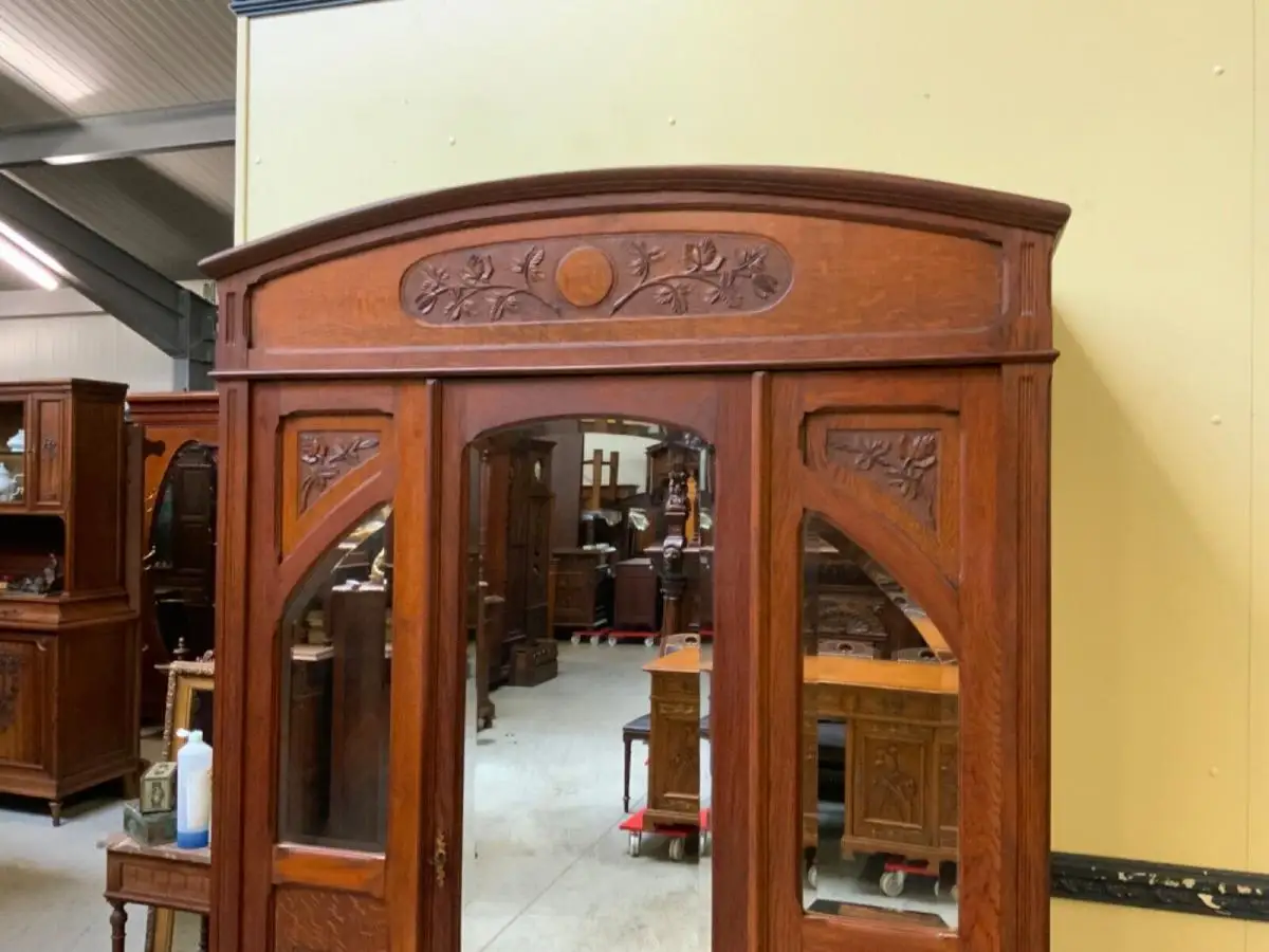 Antiker Jugendstil Kleiderschrank - Traumhaft  - Lieferung möglich! 9