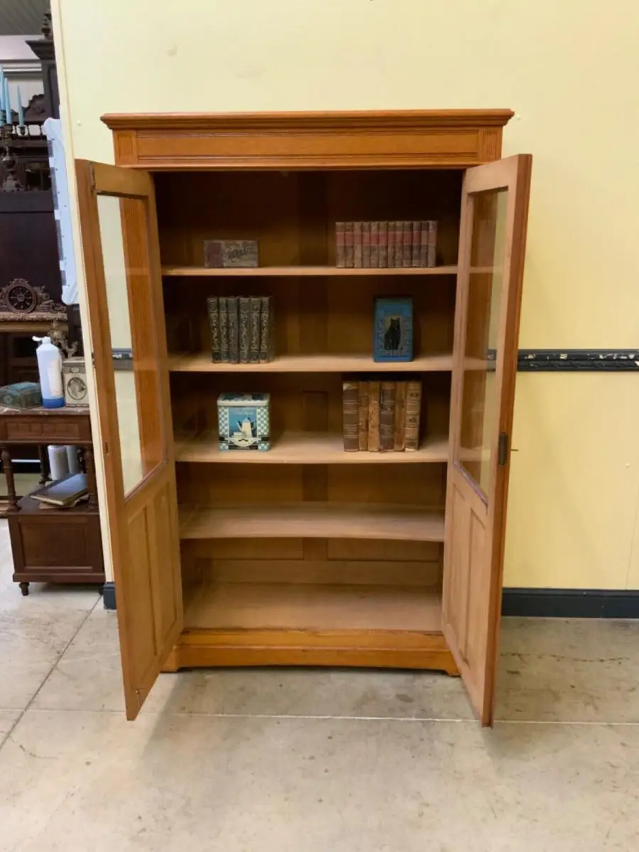 Antiker Jugendstil Bücherschrank, Vitrine,  - Lieferung möglich! 11