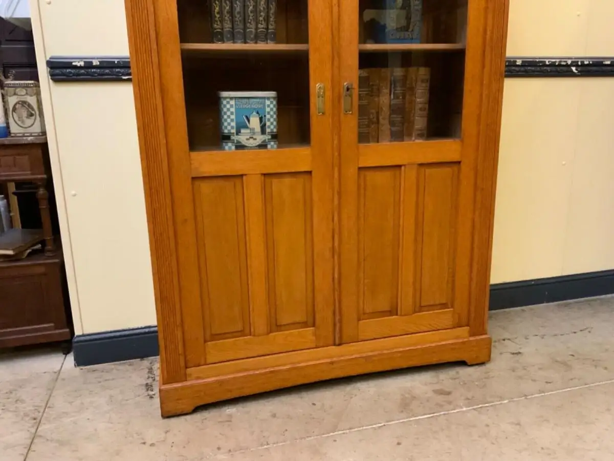 Antiker Jugendstil Bücherschrank, Vitrine,  - Lieferung möglich! 7