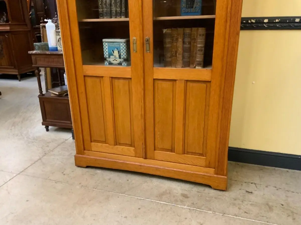 Antiker Jugendstil Bücherschrank, Vitrine,  - Lieferung möglich! 8