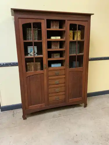 Antiker Jugendstil Bücherschrank, Vitrine, Traumhaft - Lieferung möglich!