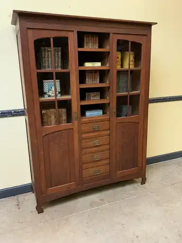 Antiker Jugendstil Bücherschrank, Vitrine, Traumhaft - Lieferung möglich!