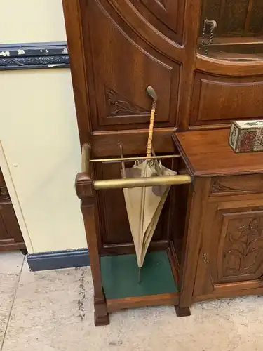 Antike Jugendstil Garderobe mit Schrank, Schub, Art Nouveau -Lieferung möglich!